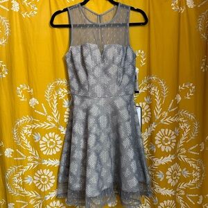 NWT City Studio Elegant Gray Sleeveless Dress